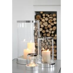 Fink Living Fink EMPIRE Teelichthalter - 2-teilig - ø 11,5 Cm - Höhe 14 Cm - Vernickelt -Kähler Store unnamed file 666