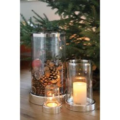 Fink Living Fink EMPIRE Teelichthalter - 2-teilig - ø 11,5 Cm - Höhe 14 Cm - Vernickelt -Kähler Store unnamed file 667