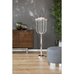 Fink Living Fink TOPLIGHT Bodenleuchter - ø 39 Cm - Höhe 124 Cm - Vernickelt -Kähler Store unnamed file 670