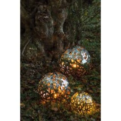 Fink Living Fink MOLA Windlicht L - ø 40 Cm - Vernickelt -Kähler Store unnamed file 679