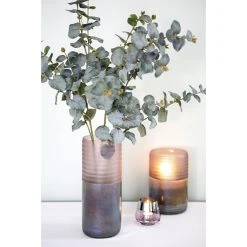 Fink Living Fink LEONE Vase/ Windlicht - Ø 15 Cm - Höhe 41 Cm - Lila -Kähler Store unnamed file 691
