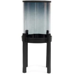 Riviera Maison Rivièra Maison Lincoln Windlicht - Ø 21 Cm - Höhe 42 Cm - Schwarz