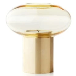 Applicata Hurricane Windlicht M - Höhe 11 Cm - Ø 10 Cm - Amber