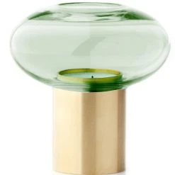 Applicata Hurricane Windlicht M - Höhe 11 Cm - Ø 10 Cm - Green