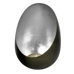 Kähler Store 2 Lambert Casati Windlicht - Höhe 35 Cm - Ø 24,5 Cm - Antik Zink Silber