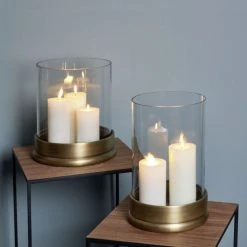 Lambert Bao Windlicht Klein - Höhe 35,5 Cm - Ø 21,5 Cm - Bronze -Kähler Store unnamed file 736