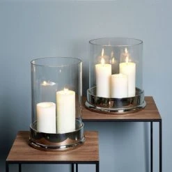 Lambert Bao Windlicht Klein - Höhe 35,5 Cm - Ø 21,5 Cm - Nickel -Kähler Store unnamed file 738