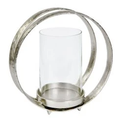 Kähler Store 9 Lambert Lumberto Windlicht - Höhe 45,5 Cm - Matt Nickel