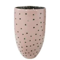 Fink Living Fink Tabita Windlicht - Höhe 39 Cm - Ø 17,5 Cm - Rose