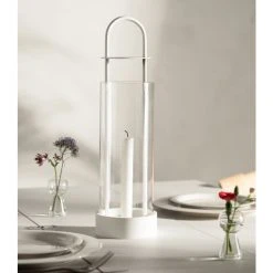 Design House Stockholm Lotus Laterne - Höhe 44 Cm - Ø 12 Cm - Weiß -Kähler Store unnamed file 796