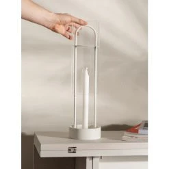 Design House Stockholm Lotus Laterne - Höhe 44 Cm - Ø 12 Cm - Weiß -Kähler Store unnamed file 798