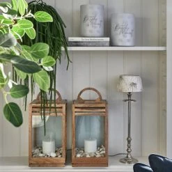 Riviera Maison Rivièra Maison Shell Windlicht - Ø 10 Cm - Höhe 12,5 Cm - Weiß -Kähler Store unnamed file 874