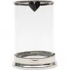 Riviera Maison Rivièra Maison With Love Windlicht - Ø 21 Cm - Höhe 38 Cm - Silberfarben