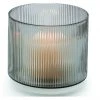Philippi Line Windlicht - L: Ø 18 Cm - Höhe 15,5 Cm - Grau