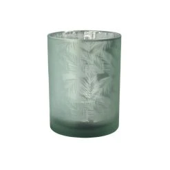 Sompex Awhia Farne Windlicht - 10 X 10 X 13 Cm - Silber-grün